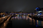 Rivier de Moskou bij nacht